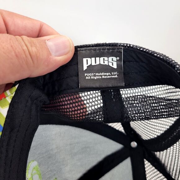 Pugs Old School Baseball Cap Hat Cassettes MIX Tape Flat Bill Meshback Snapback - Picture 8 of 10